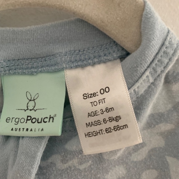 ergoPouch Blue Cocoon Swaddle Sack 0.2 TOG – Size:00 / 3-6 months - Picture 3 of 3